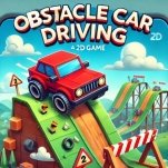 Игра Вождение Автомобиля с Препятствиями 2Д